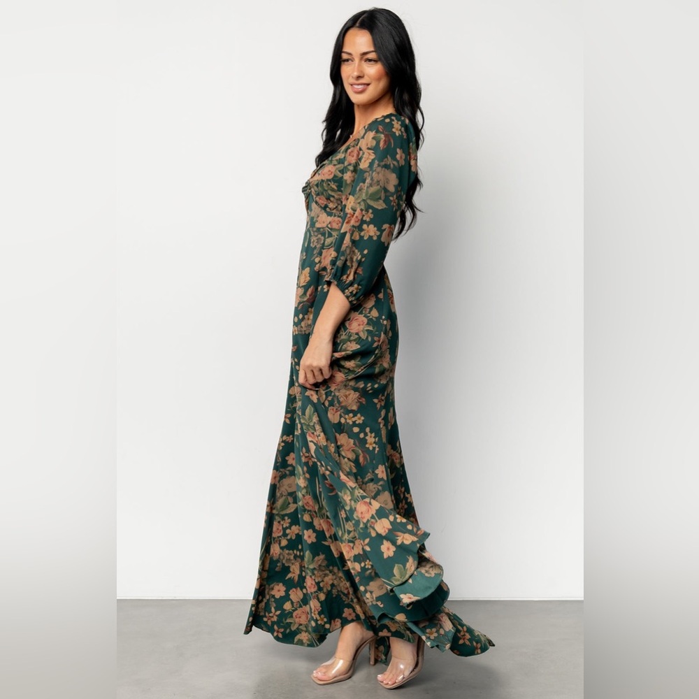 Baltic Born Forest Green Floral Maxi Dress - Picture 3 of 6